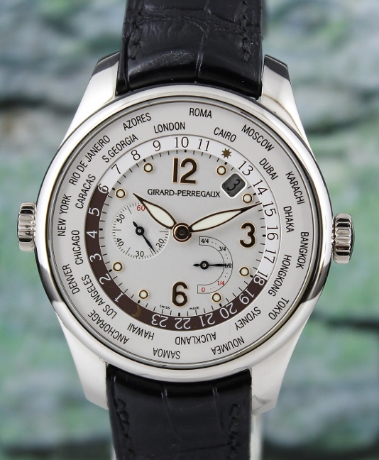 (image for) GIRARD PERREGAUX 18K WHITE GOLD WORLD TIME POWER RESERVE / 49851